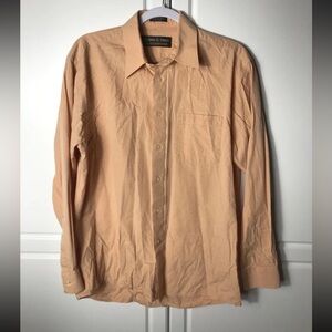 Joseph & Feiss International Long Sleeve Dress Shirt Orange 32/33
